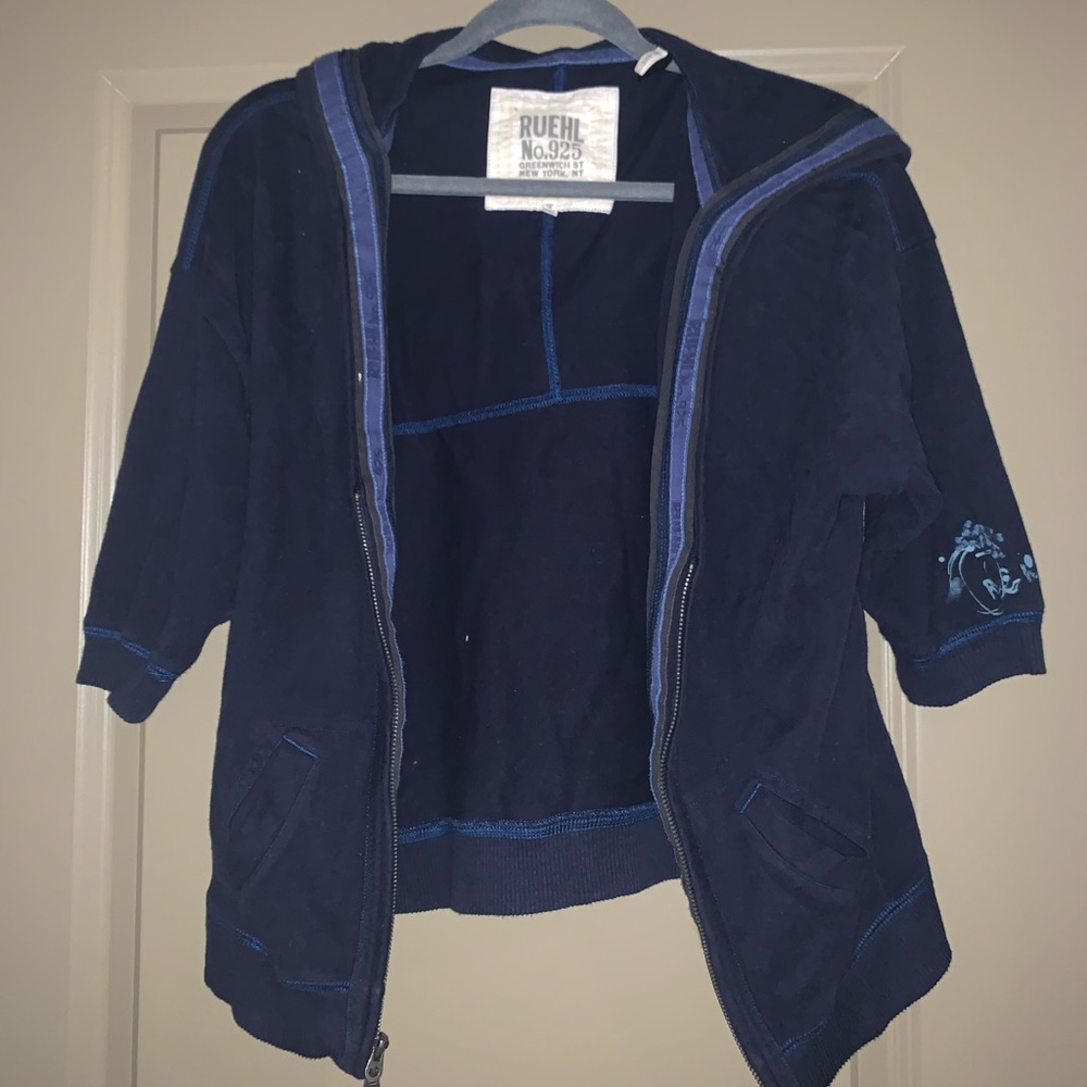 Ruehl blue short sleeve jacket